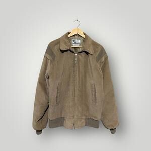 Vintage Lakeshire USA Sherpa Lined Zip Jacket Size L Men’s